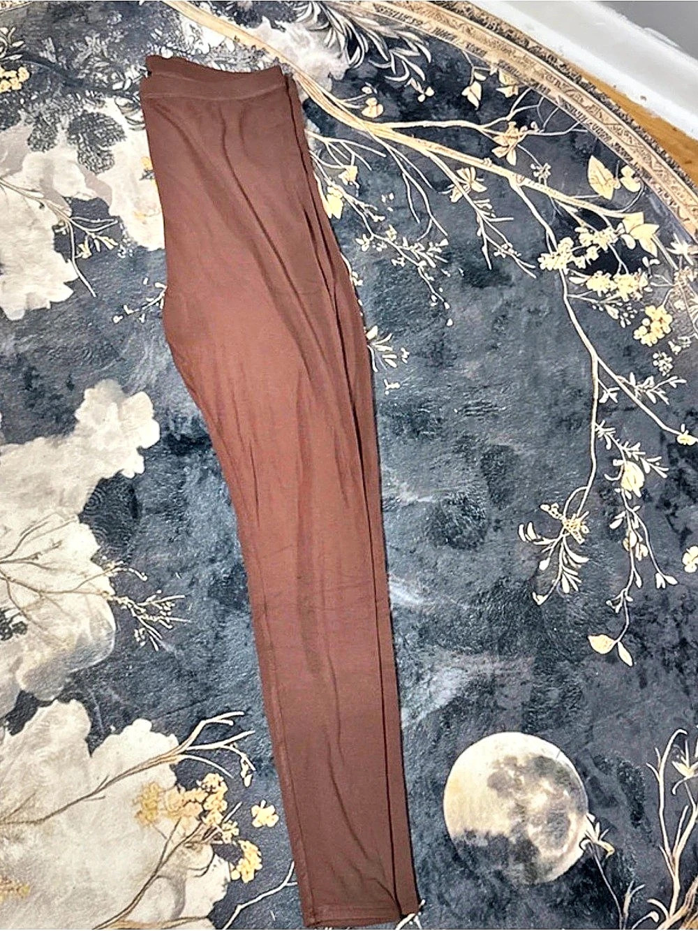 Naked Wardrobe Brown Leggings NWT